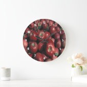 Red Delicious Apple Crop Clock Grote Klok (Huis)