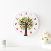 Red Delicious Apple Tree Wall Clock Grote Klok (Huis)