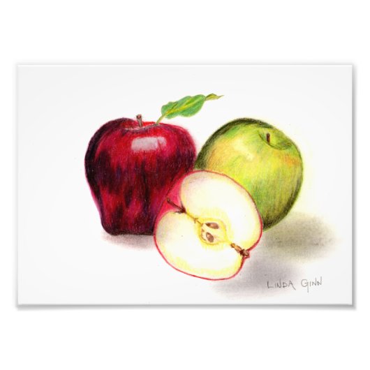 Red Delicious en Granny Smith Apples Print Foto Afdruk (Voorkant)