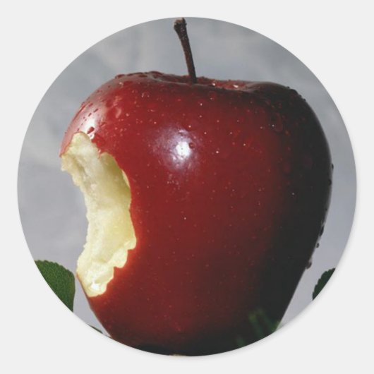 Red Delicious Ronde Sticker (Voorkant)