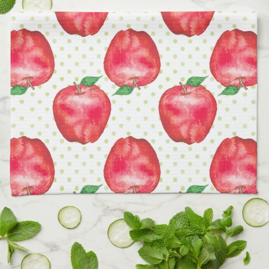 Red Delicious Theedoek (Gevouwen)