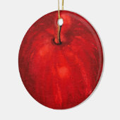 'Red Delicious Waterverf Apple Keramisch Ornament (Links)