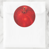 'Red Delicious' Waterverf Apple Ronde Sticker (Tas)