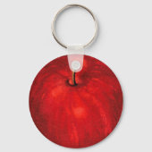 'Red Delicious Waterverf Apple Sleutelhanger (Voorkant)