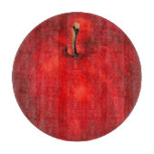 'Red Delicious' Waterverf Apple Snijplank (Voorkant)
