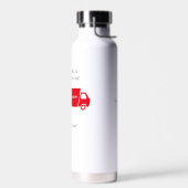 Red Delivery Driver Snelle levering Waterfles (Links)