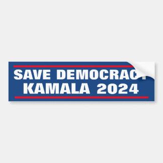 RED DEMOCRATIE KAMALA 2024 BUMPERSTICKER