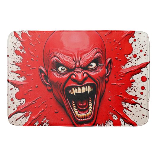 Red Demon Fury Art Badmat (Voorkant)