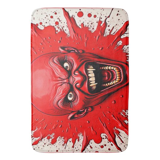 Red Demon Fury Art Badmat (Voorkant Verticaal)