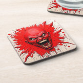 Red Demon Fury Art Bier Onderzetter (Linkerzijde)