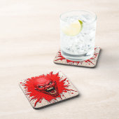 Red Demon Fury Art Bier Onderzetter (Rechterzijde)