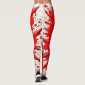 Red Demon Fury Art Leggings (Achterkant)