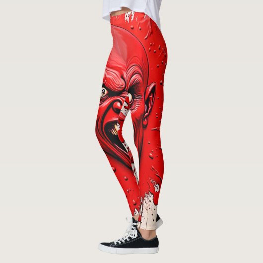 Red Demon Fury Art Leggings (Links)