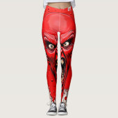 Red Demon Fury Art Leggings (Voorkant)
