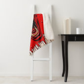 Red Demon Fury Art Sherpa Deken (In situ)