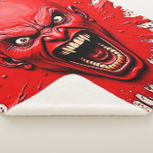 Red Demon Fury Art Sherpa Deken (3/4)