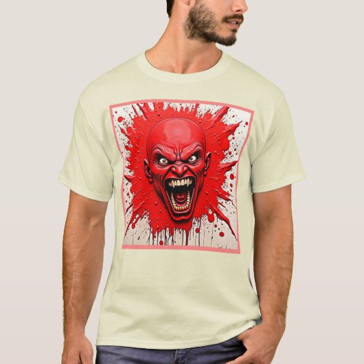 Red Demon Fury Art T-shirt (Voorkant)