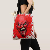 Red Demon Fury Art Tote Bag (Dichtbij)