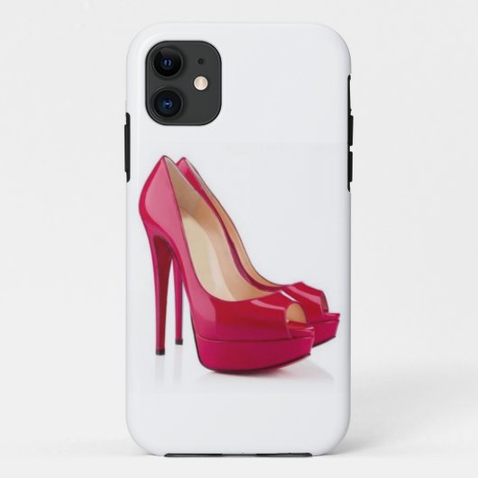 Red Designer Stiletto heelt iPhone 5/5s Hoesje (Achterkant)