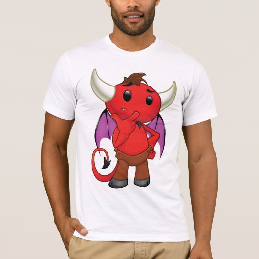 Red Devil Bat Mannen T-Shirt (Voorkant)