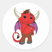 Red Devil Bat Stickers (Voorkant)