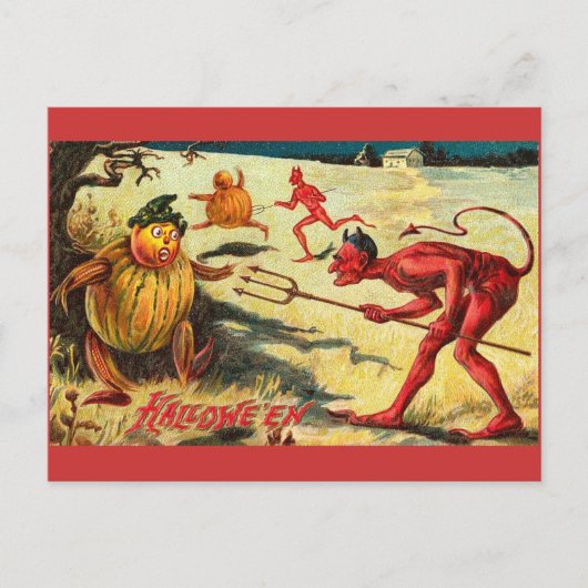 Red Devil  Briefkaart (Voorkant)