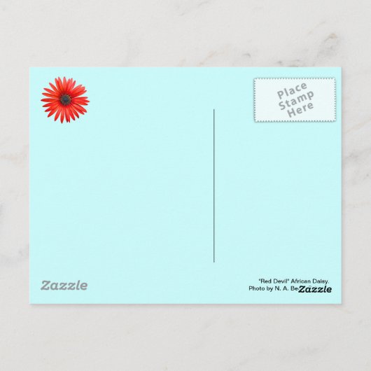 Red Devil Briefkaart (Achterkant)