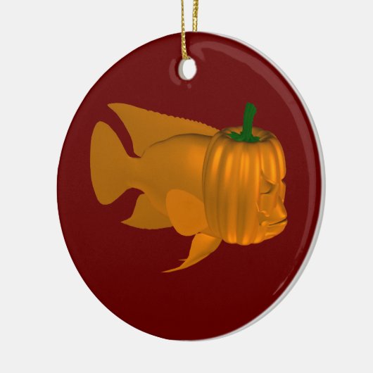 Red Devil Cichlid Keramisch Ornament (Links)