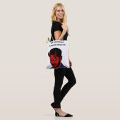 Red Devil Demon Man Lucifer Hell citeert Art Tote Bag (Op model)