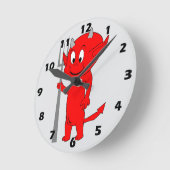 Red Devil Design Ronde Klok (Hoek)