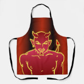 Red Devil glimlacht Schort (Voorkant)