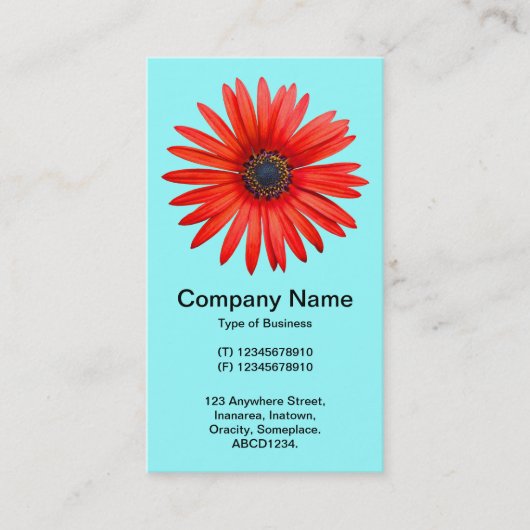 Red Devil - Ice Blue Visitekaartje (Voorkant)