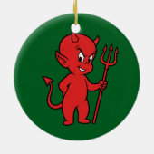 Red Devil Keramisch Ornament (Achterkant)