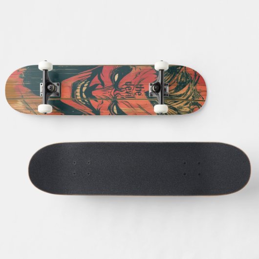 Red Devil Persoonlijk Skateboard (Horizontaal)