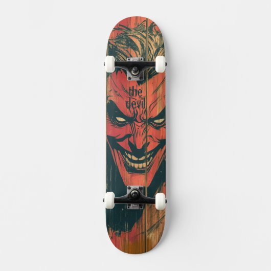 Red Devil Persoonlijk Skateboard (Voorkant)