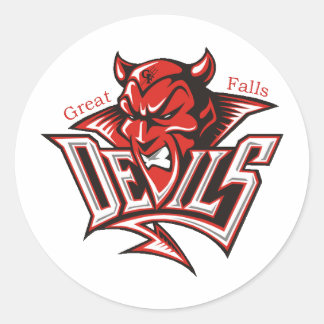 Red Devil Ronde Sticker