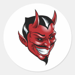 Red Devil Ronde Sticker