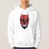 Red Devil Skull Skeleton Hoodie (Voorkant)