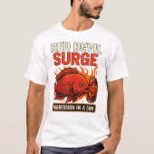 Red Devil Surge – Grappige Cichlid vis energie Dri T-shirt (Voorkant)