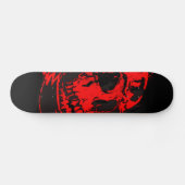 Red Devil's Skull Creepy Artwork Persoonlijk Skateboard (Horizontaal)