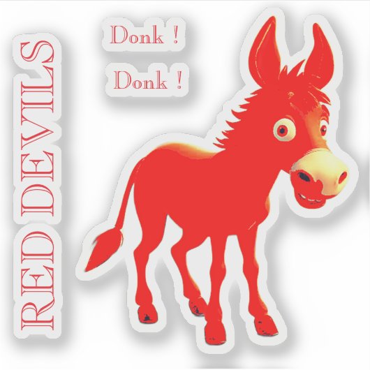 RED DEVILS STICKER (Voorkant)