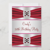 Red Diamond 50e verjaardag Kaart (Voorkant)