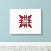 Red Diamond Art Canvas Afdruk (Insitu (Houten vloer))