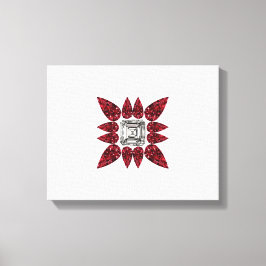 Red Diamond Art Canvas Afdruk