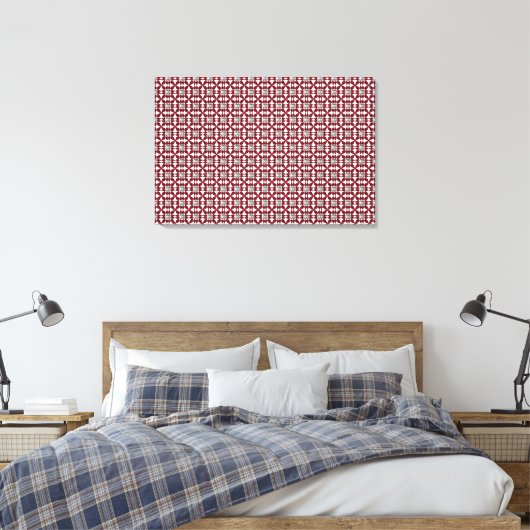 Red Diamond Art Canvas Afdruk (Insitu (Slaapkamer))