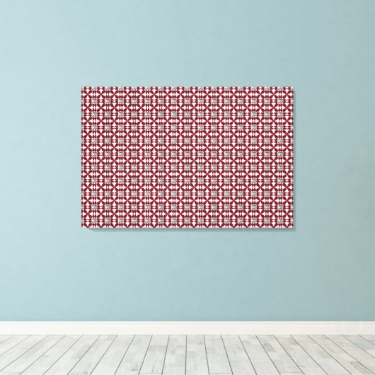 Red Diamond Art Canvas Afdruk (Insitu (Houten vloer))