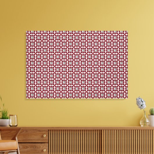 Red Diamond Art Canvas Afdruk (Insitu (Woonkamer))