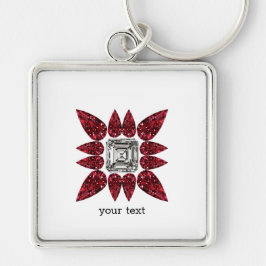 Red Diamond Art Sleutelhanger