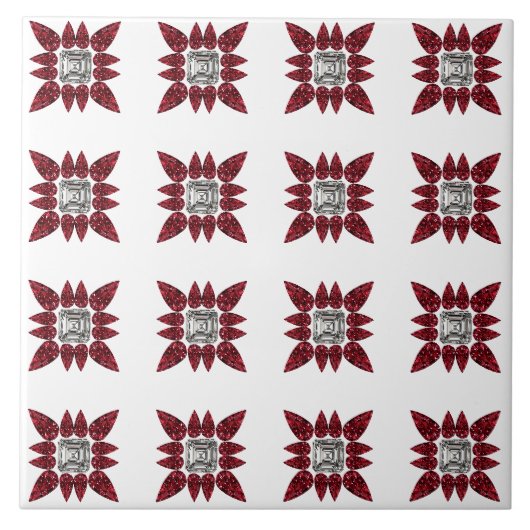 Red Diamond Art Tegeltje (Voorkant)