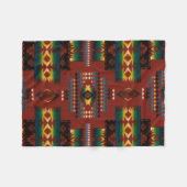 RED Diamond Aztec Print Fleece Deken (Voorkant (Horizontaal))